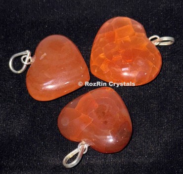 Origional Carnellian Heart Pendants