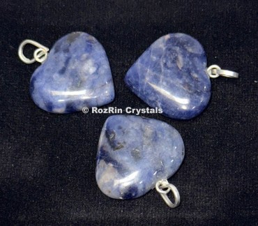 Sodalite Heart Pendants